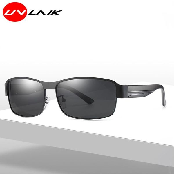 

sunglasses uvlaik 2021 men's driving polarized & pochromism luxury design high clear sight anti glare nightvision uv400, White;black