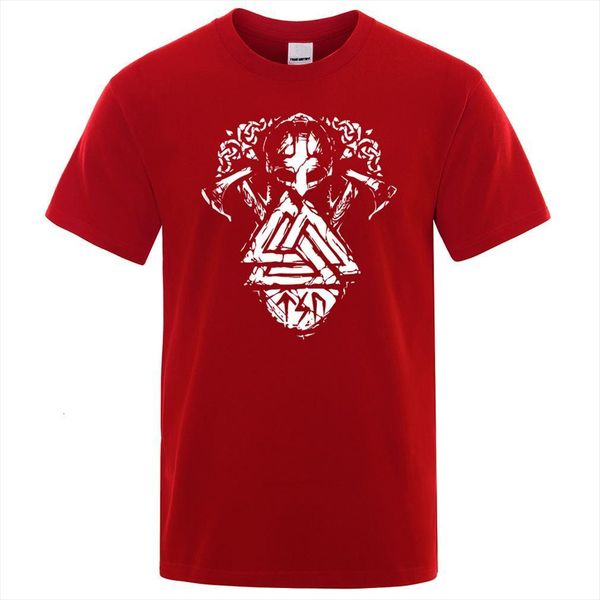 

summer vikings symbols men print tv show viking brand mens short sleeve tees, White;black