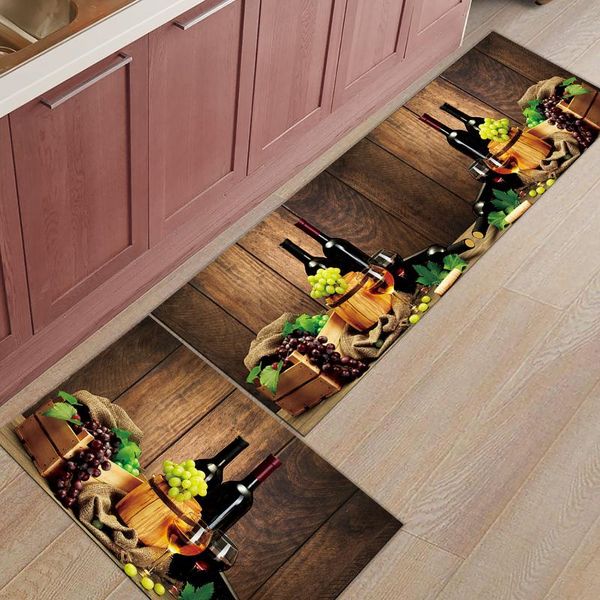 

wine glass wine fruit grapes modern kitchen mat home entrance doormat bathroom non-slip rug floor mat in the room