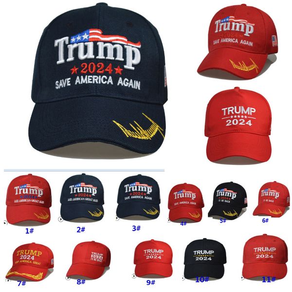 Cappelli da festa Trump 2024 Berretti da baseball Cappellino per le elezioni generali degli Stati Uniti Rendi di nuovo grande l'America Donald Snapback Cappello sportivo Cappellino moda HH21-116