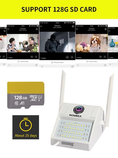 

cameras inqmega wireless waterproof human body induction courtyard camera cloud storage 1080p hd wall lamp outdoor wifi ip