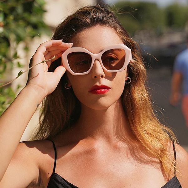 

sunglasses fashion european and american polygon candy color couple, White;black