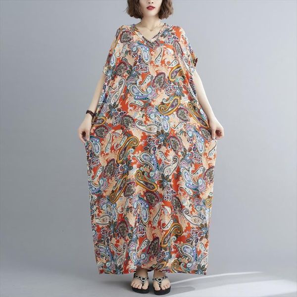 

short sleeve plus size cotton womens dresses satin vintage floral casual loose maxi long summer beach dress elegant, Black;gray