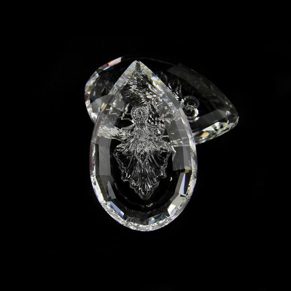 

89mm clear evergreen shape crystal chandelier hanging pendants