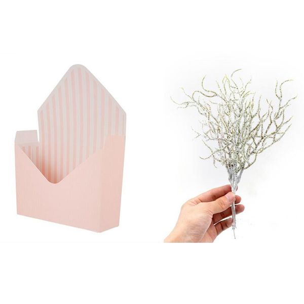 

decorative flowers & wreaths 60 pieces/10 bunches simulation flower white grass plant artificial 12 pcs envelope fold box