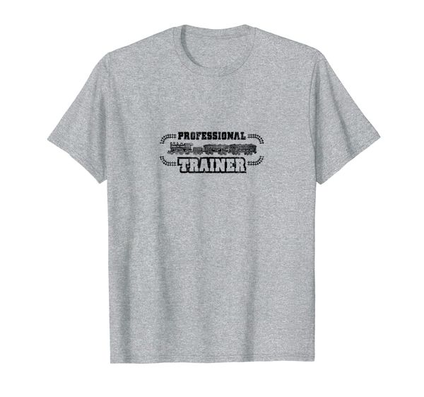 

professional trainer | train and locomotive t-shirt, White;black