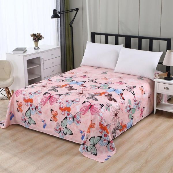 

sheets & sets 1pc 100% polyester flat sheet printed can be customized to any size