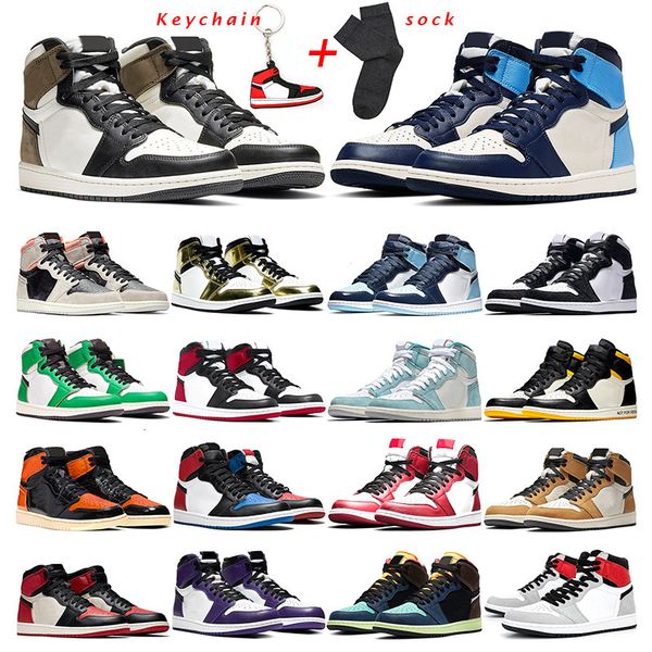 

basketball shoes 1s jumpman 1 obsidian dark mocha lucky turbo green chicago twist smoke grey women mens trainer sports sneakers outdoor
