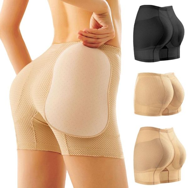 

women's shapers hip pads shapewear panties fake buttocks bulifter enhancer booty panty high waist slimming body shaper underwear seamle, Black;white