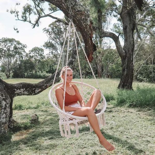 

camp furniture indoor relaxation hanging hammock chair outdoor swing portable home garden travel camping bedroom