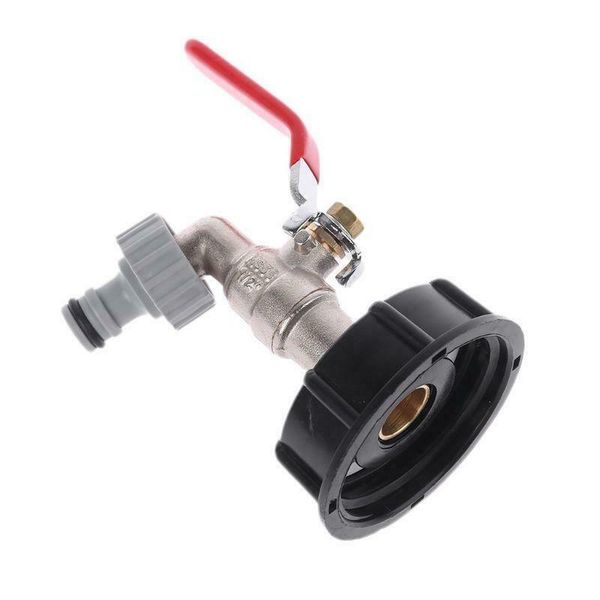 

ibc tank adapter s60x6 to brass tap 1/2" replacement valve fitting parts for home garden water connectors