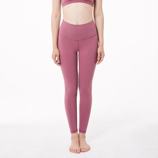 

yoga outfits women pants with pocket simple solid 17 colors high waist leggings strentchy fitness gym jogger compression tights, White;red