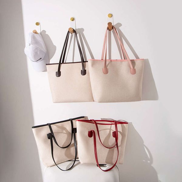 

guangzhou women's 2021 autumn and winter large capacity simple tote single shoulder hand bag trend