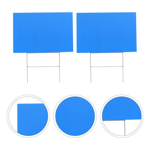 

garden decorations 2 sets blank yard signs ground sign empty lawn with stakes