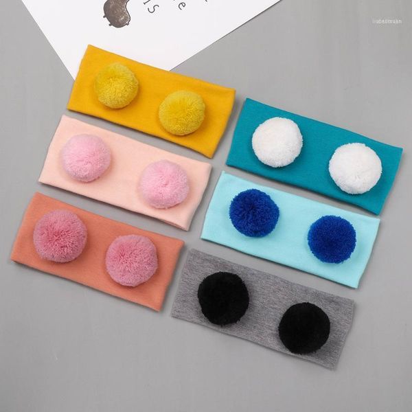 

10pcs/lot kids baby knitted candy colors8cm wide cotton headband ball hairband head wrap girls hair accessories dhl($150)1, Slivery;white