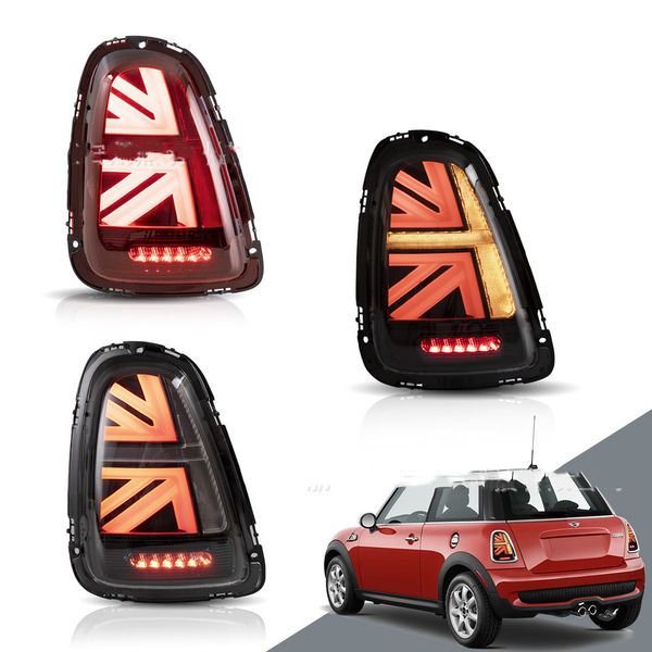 3 cores luzes de freio para BMW Mini R56 R57 R58 R59 B-MW Mi Flag Cauda Montagem de Luz de Condução Luz de Condução Lâmpada de Sinal 2007-2013