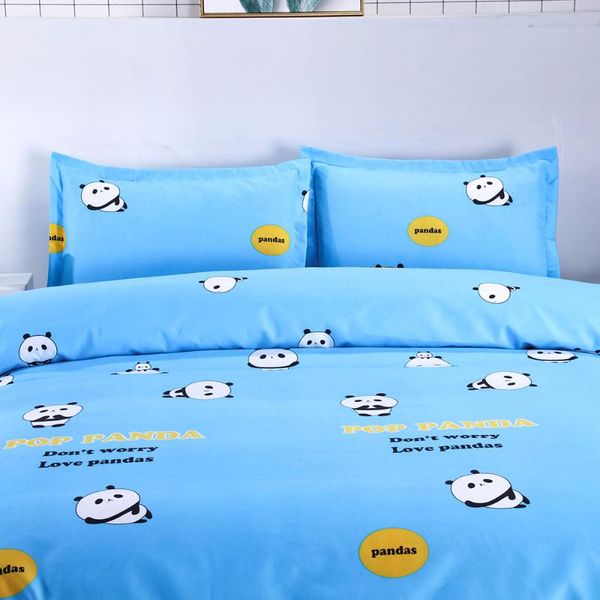 

bedding sets 95*98inches luxury panda pattern qulit cover and pillowcase set 4pcs