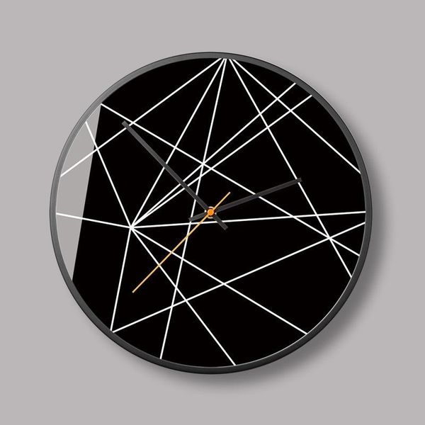

wall clocks abstract art clock geometric line fashion creative quartz