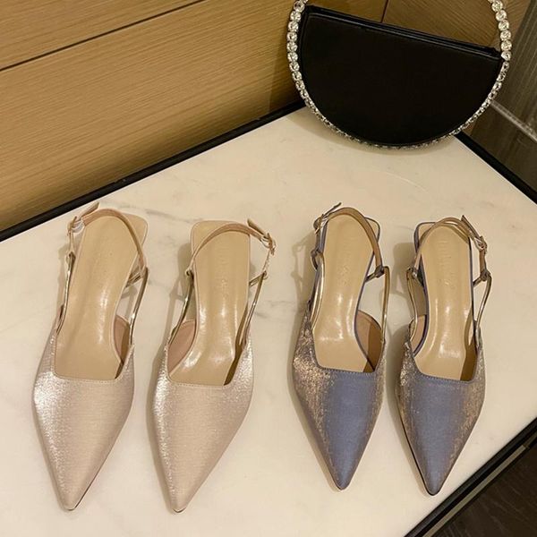 

sandals women 2021 mules shoes fashion summer woman casual square heel pointed toe slippers female slides lady, Black