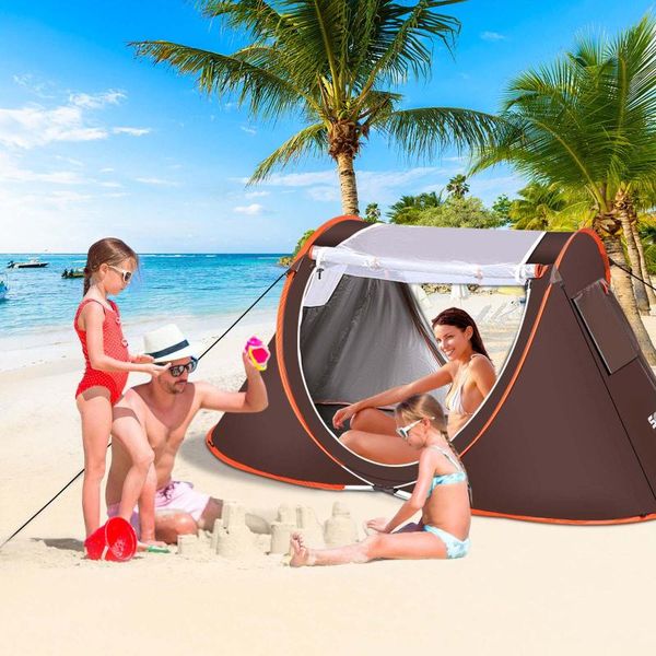 

tents and shelters sgodde 2-3 person automatic pops up family outdoor camping tent instant open uv protection waterproof construction