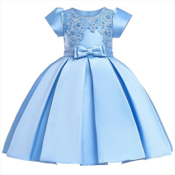 

girls princess christmas lace girl dresses flower birthday kids children prom gown wedding party vestidos formal clothing, Red;yellow