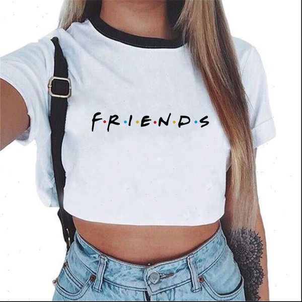 

tank women friends tv show t shirts summer camisole camis causal vogue crop snake print cropped for, White