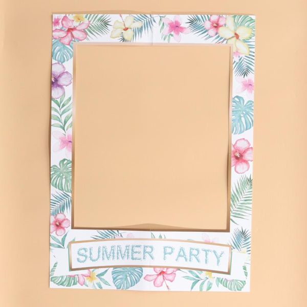 

frames hawaiian summer theme po frame gift diy wall hanging paper picture props