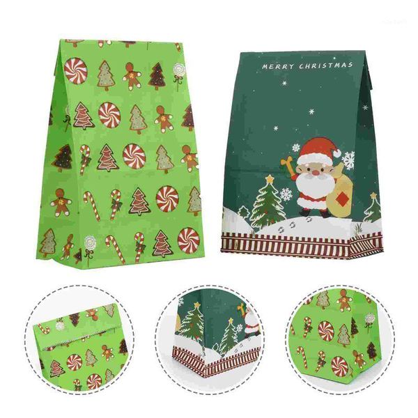 

christmas decorations 12pcs candy bags food storage bag gift wrapping paper