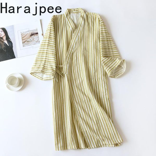 

women's sleepwear harajpee japanese pajamas pure cotton thin kimono men's and bathrobe pajama spring autumn simple casual nightdre, Black;red