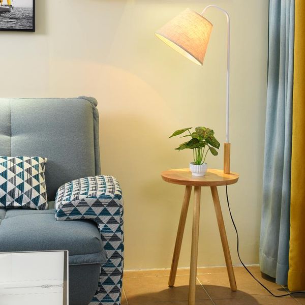 

floor lamps modern and simple wooden lamp foot switch pull dual-purpose shelf bedside living room study vertical