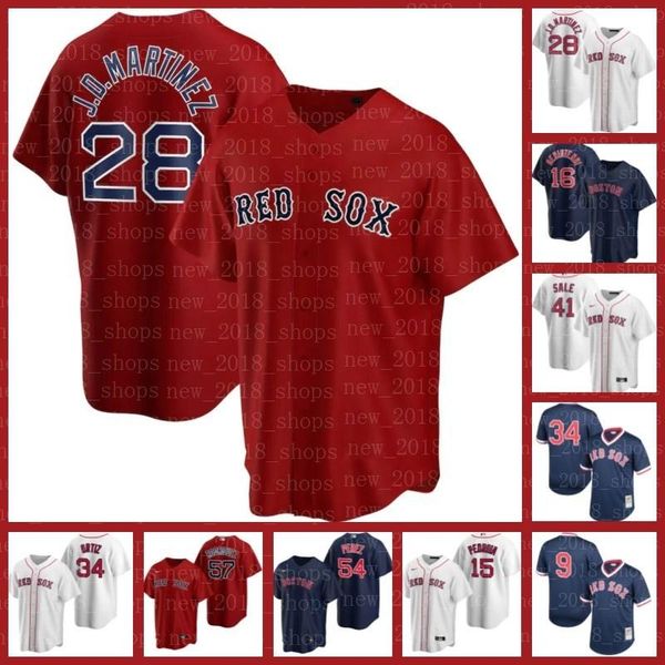 

boston red sox jerseys 28 j.d. martinez 5 enrique hernandez 34 david ortiz 41 chris sale 11 rafael devers baseball 19 franchy cordero, Blue;black