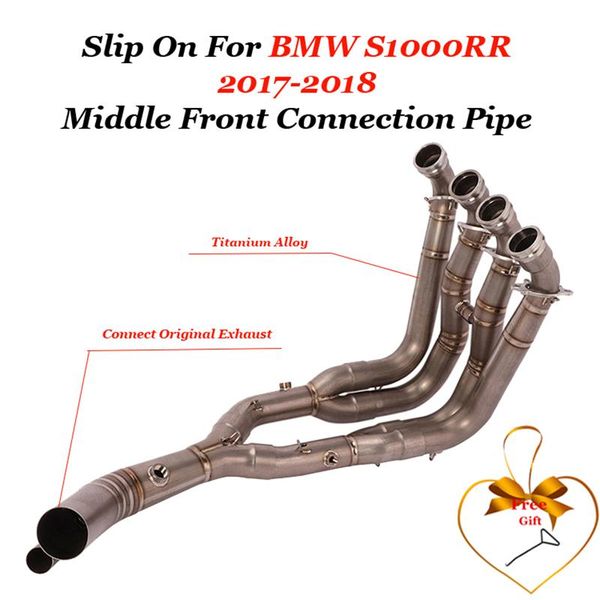 

slip for s1000rr 2021 2021 motorcycle exhaust pipe modified exhaust sc connection middle front connection pipe