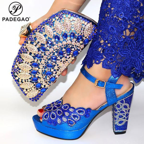 

dress shoes selling 2021 summer arrivals royal wedding clutch bag match italian women and matching set in blue color, Black