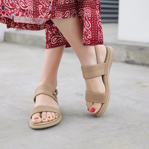 

sandals shoes woman zapatos de mujer women sandalias chaussures femme sandalia feminina sandalet lace-up metal decoration, Black