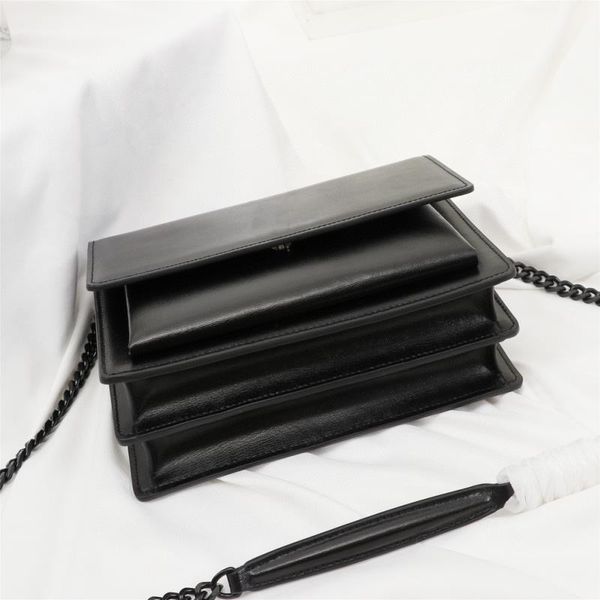 

key handbags sunset bags handbags leather-covered women bags chain shoulder with designer ringleather luxury long purses flap bag nsfnf
