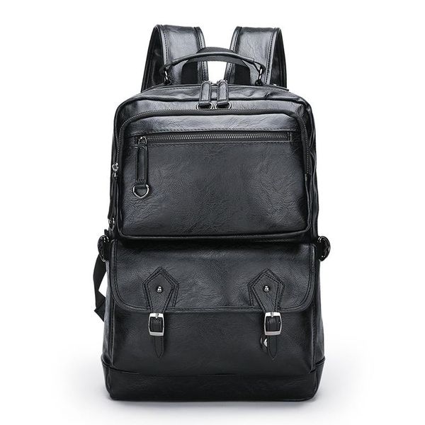 Рюкзак 2021 мужская кожа высокое качество молодежь путешествие рюкзак школьная книга сумка мужской ноутбук бизнес bagpack mochila плечо