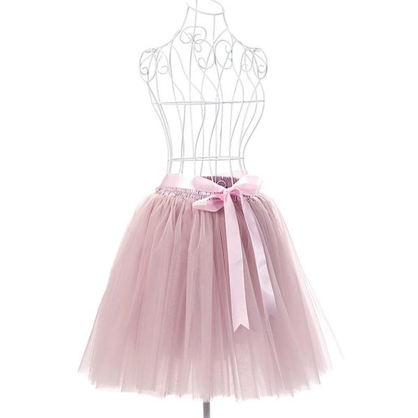 

selling style mini skirt fluffy tutu petticoat elastic waist 7-layer tulle women 210527, Black