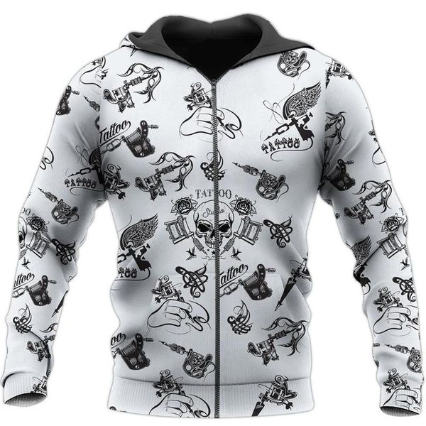 

irregular figure men s 3d printing hoodie visual impact party punk gothic round neck american sweater hoodie, Black