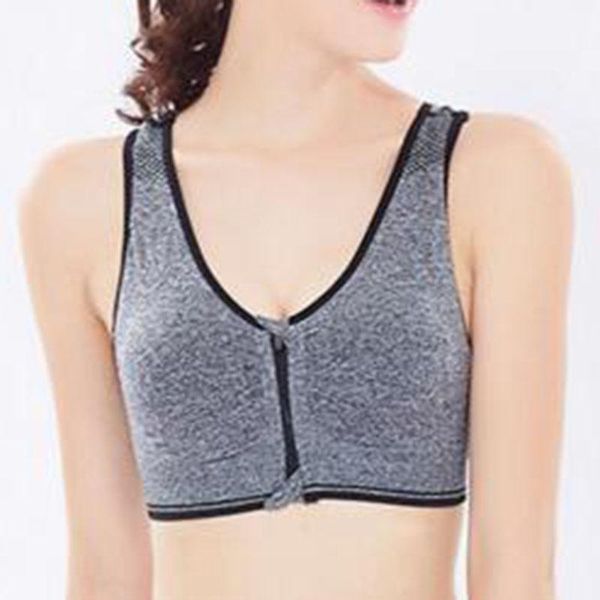 

est casual fitness seamless zipper bra workout crop for women underwear gifts bustiers & corsets, Black;white