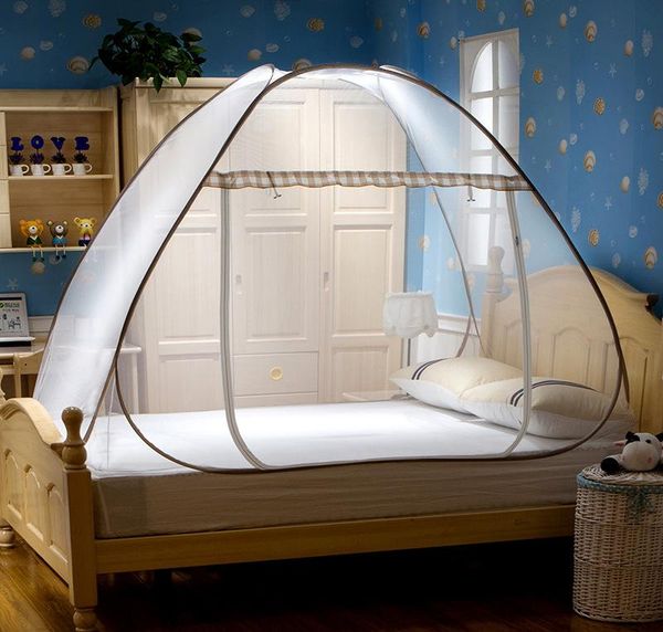

mosquito net installation single door encryption bottomed u-shaped dome zipper student