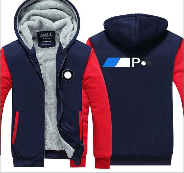 

2021 winter thickened hoodie men's winter sweater racing locomotive fleece sportswear customizable