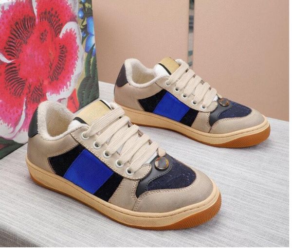 

iduzi new arrival mens women men luxury designer leather casual white black ace sneakers fashion casual shoes embroidered flats size 35-45 k