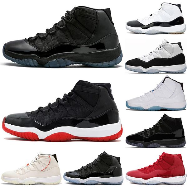 

2022 2021 men 11 basketball shoes 11s 25th anniversary gamma blue bred high concord 23 45 platinum tint space jam gym red midnight navy prm