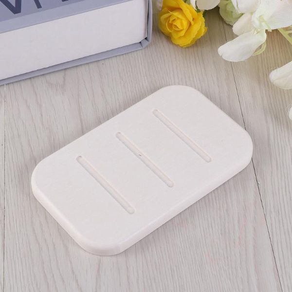 

non-slip diatomite soap dish anti-bacterial soap bar holder water absorption quick dry saver for bathroom kitchen (white