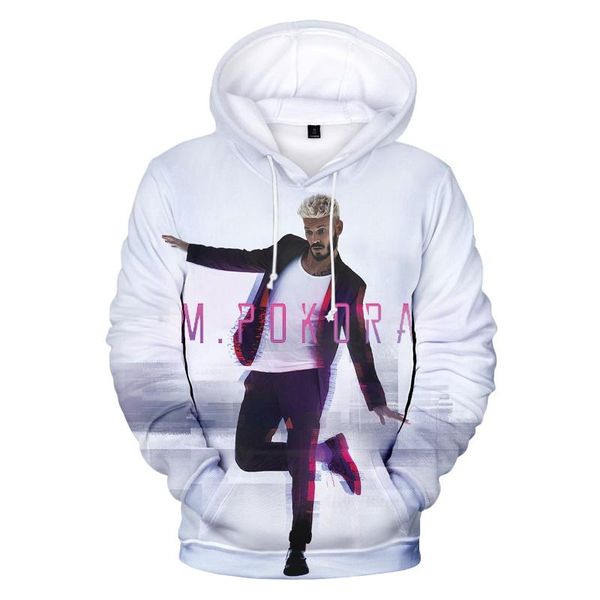 

men's hoodies & sweatshirts m.pokora men women fashion kids casual pullover streetwear 3d prind clothing oversized, Black