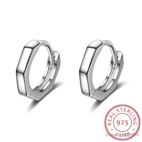 

hoop & huggie simple 925 sterling silver smooth circle small earring for baby kids child girls cute loop huggies jewelry, Golden;silver