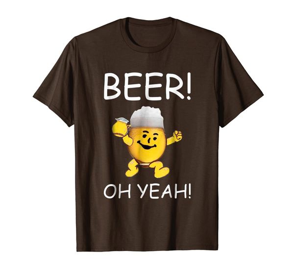 

beer oh yeah funny t-shirt, White;black