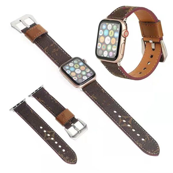 

brand designer watch straps for iwatch series 1 2 3 wristband bands 38mm 42mm come with gifts
