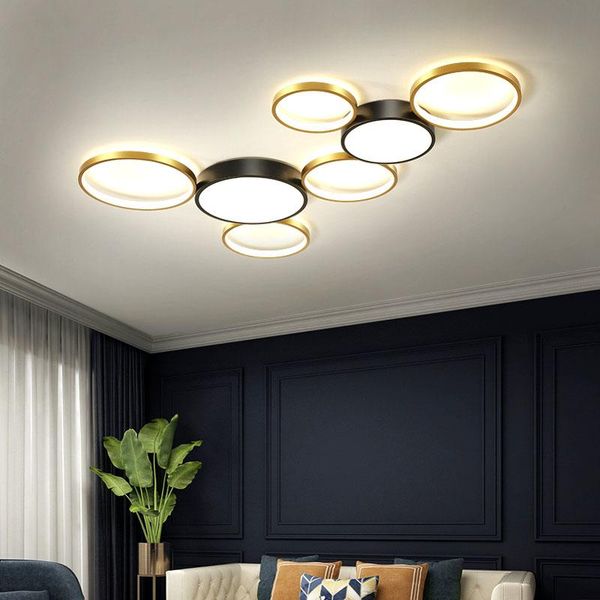 

ceiling lights nordic modern living room led lamp bedroom lamps restaurant chandelier el round indoor lighting fixtures
