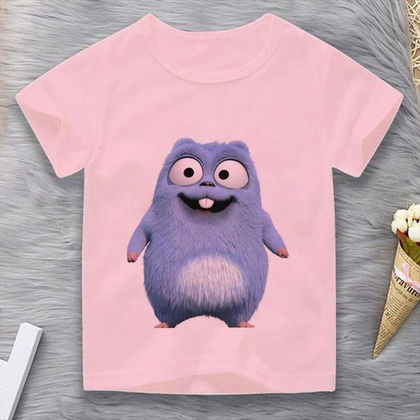 

pudcoco humor bear and rat family print graphic anime children t shirt novelty for boys girl clothing from 2 to, Blue